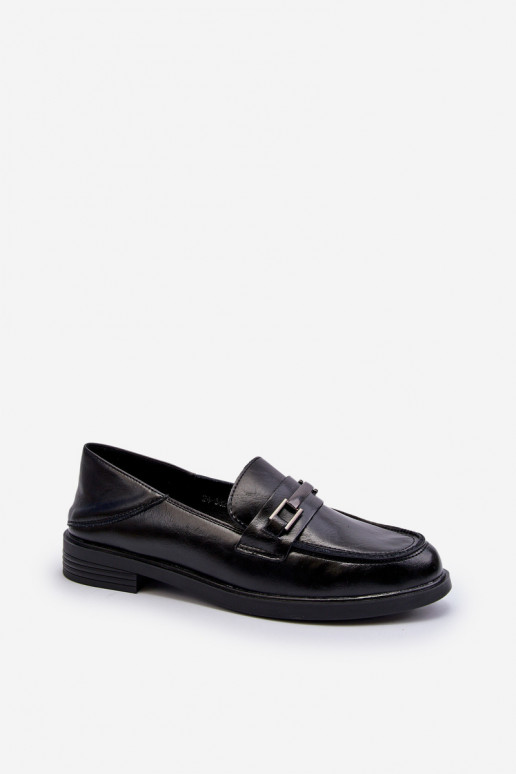 Women's Black Leather Loafers Nurea Women's Black Leather Loafers Nurea