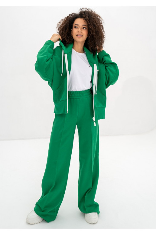 Costa - Kelly green wide sweatpants
