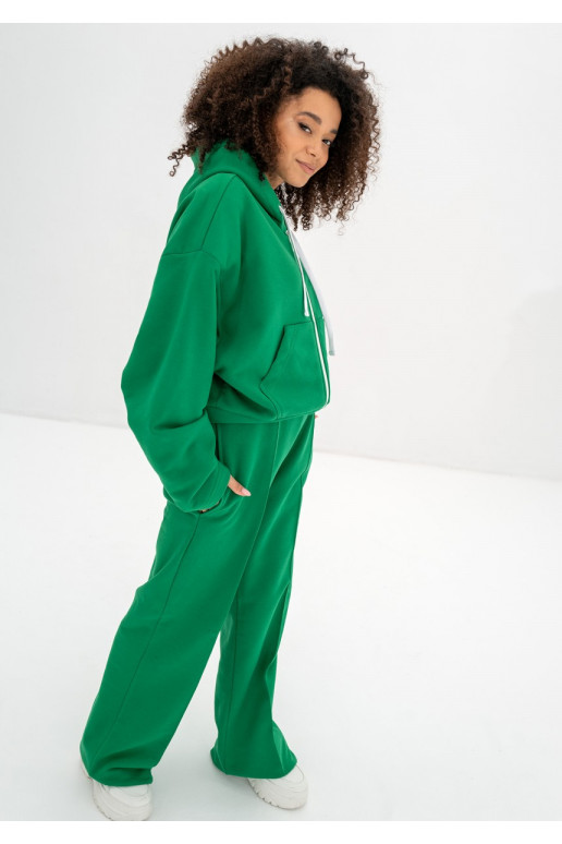 Costa - Kelly green wide sweatpants