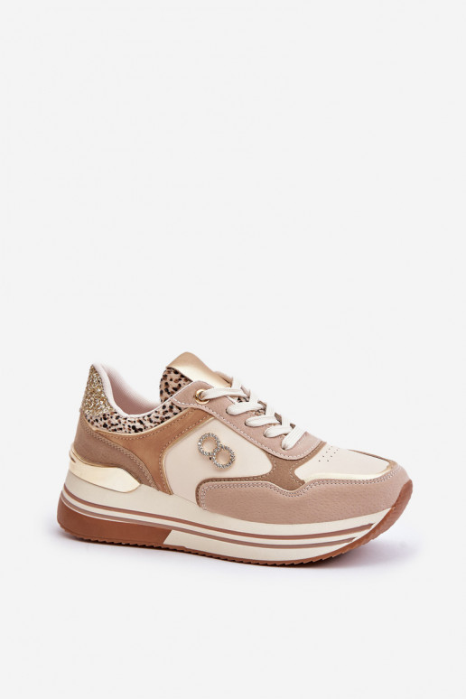 Beige Platform Women's Sneakers Debizia Beige Platform Women's Sneakers Debizia