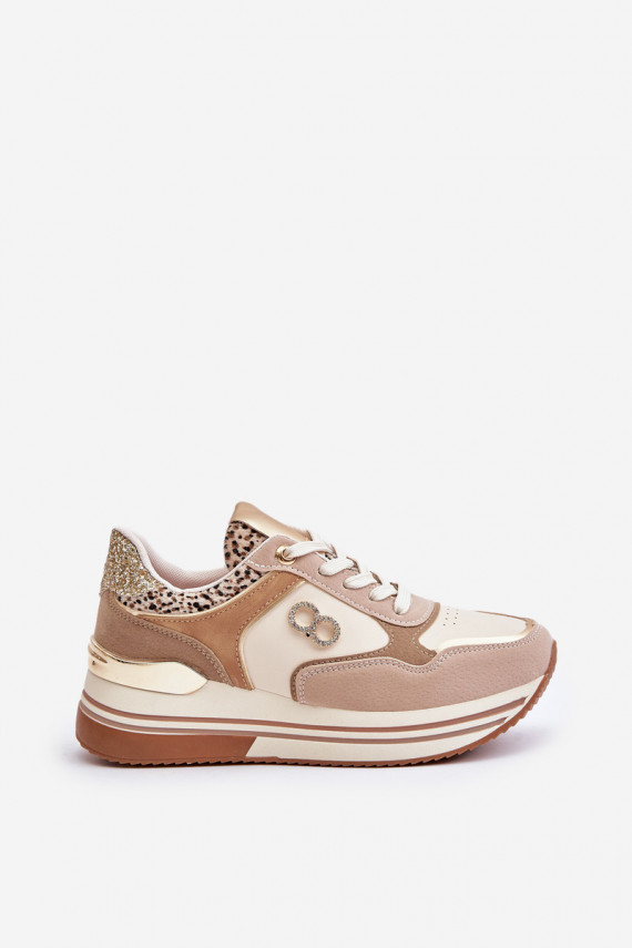 Beige Platform Women's Sneakers Debizia