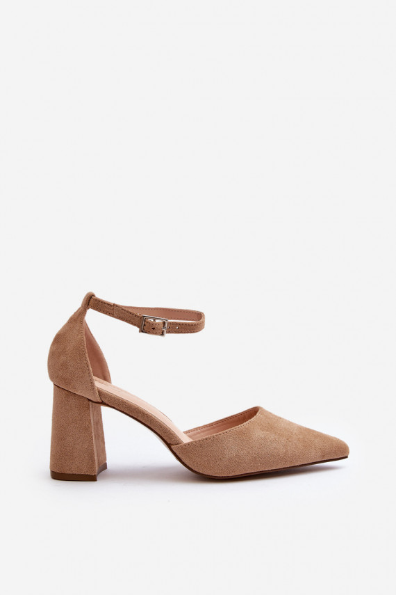 copy of High Heel Pumps With Pointed Toes Beige Eco Suede Halene
