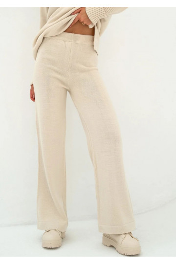 Oudhy - Ecru knitted trousers