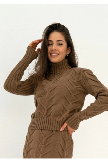 Roxen - Brown knitted polo... 2