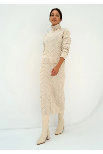 Roxen - Ecru knitted polo... 2