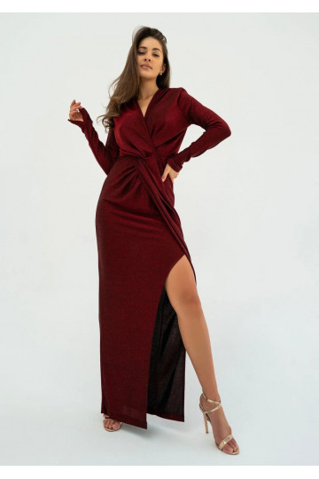 Mayell - Shiny claret maxi...