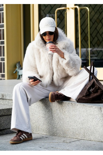 Sene - Beige faux fur 2