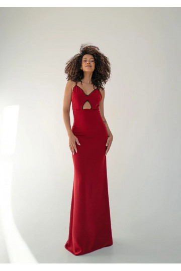 Shani - Claret maxi dress...
