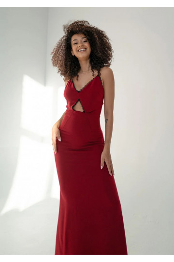 Shani - Claret maxi dress... 2