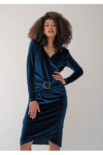 Ella - Navy blue velvet...