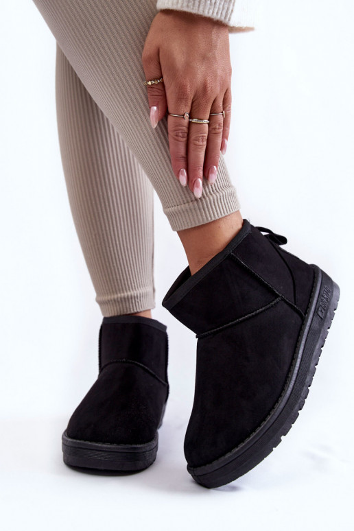 Women's Warm Snow Boots Big Star KK274288 Black Women's Warm Snow Boots Big Star KK274288 Black