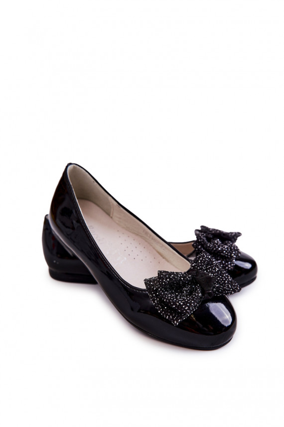 D tsk lakovan baler nky s mašl Black Zolly