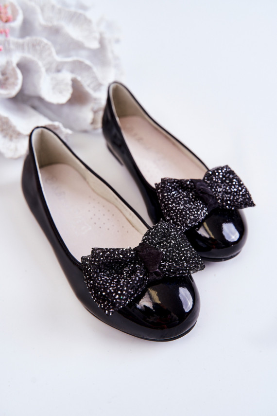 D tsk lakovan baler nky s mašl Black Zolly