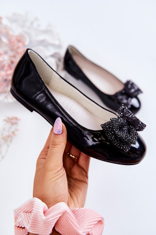 D tsk lakovan baler nky s mašl Black Zolly D tsk lakovan baler nky s mašl Black Zolly