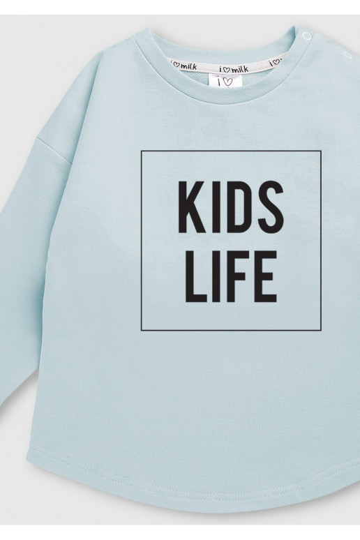Light blue kids sweatshirt "kids... Light blue kids sweatshirt "kids...