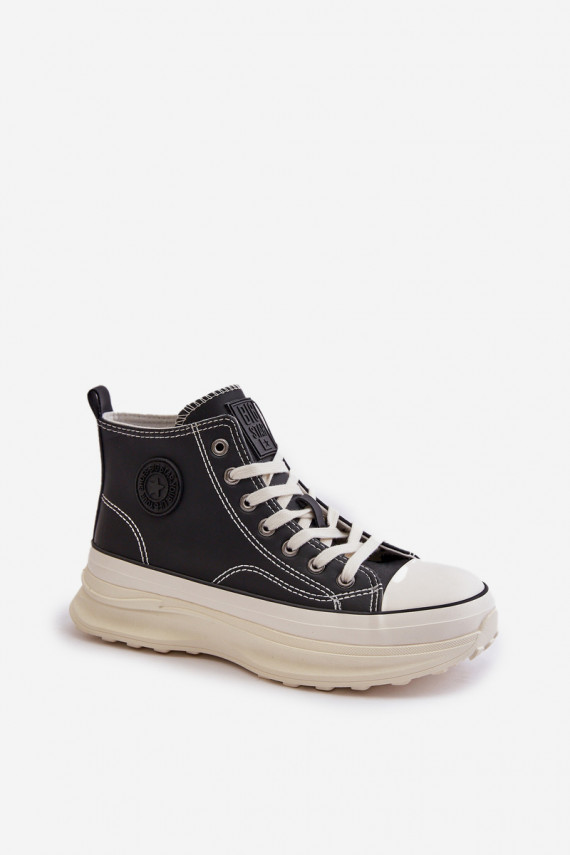 Warm Women's Platform Sneakers Eco Leather Big Star Pink