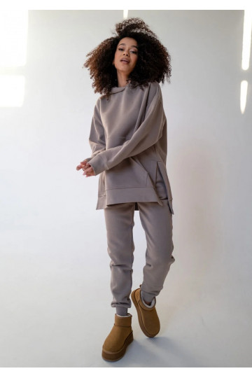 Simply - Taupe hoodie 2