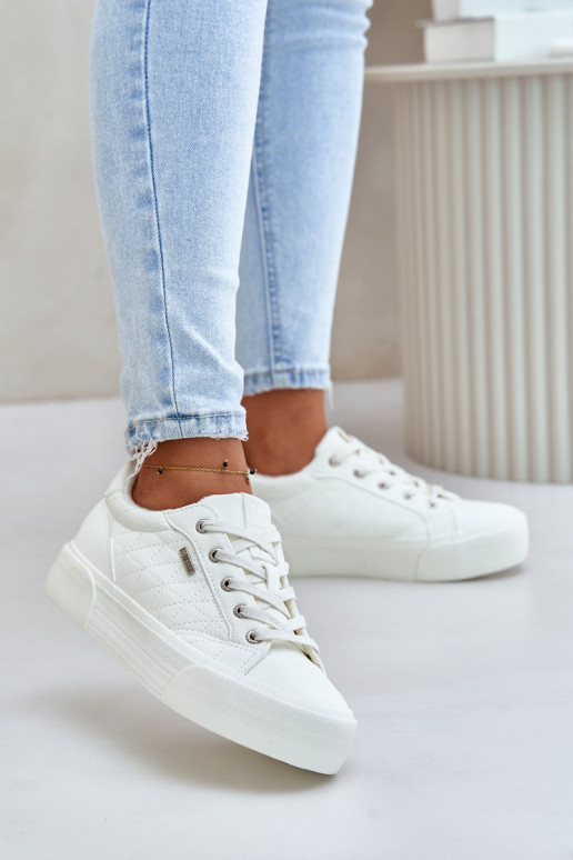 copy of Leisure shoes with platform warmed Big Star OO274A464 white color