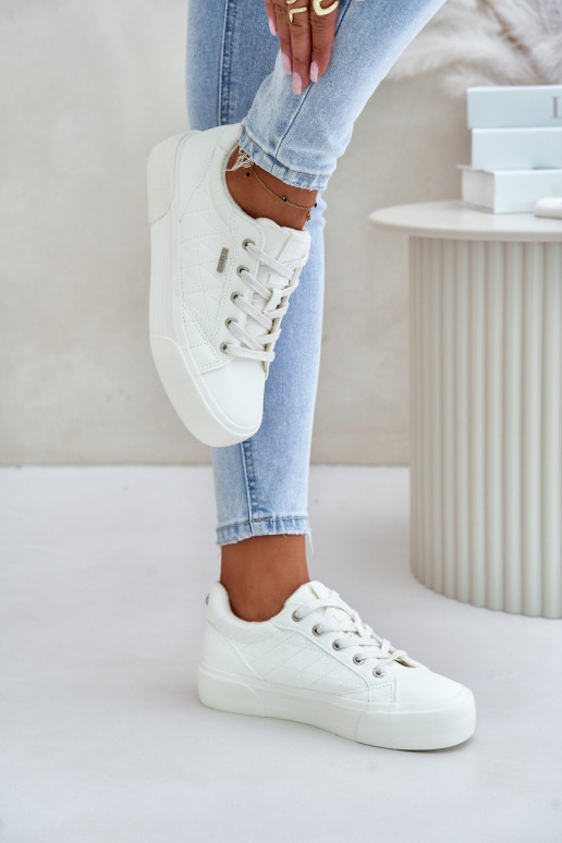 copy of Leisure shoes with platform warmed Big Star OO274A464 white color