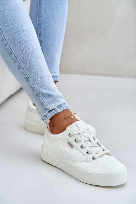 copy of Leisure shoes with platform warmed Big Star OO274A464 white color