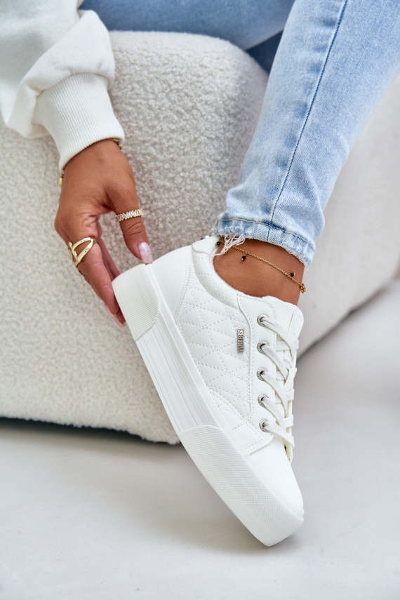 copy of Leisure shoes with platform warmed Big Star OO274A464 white color