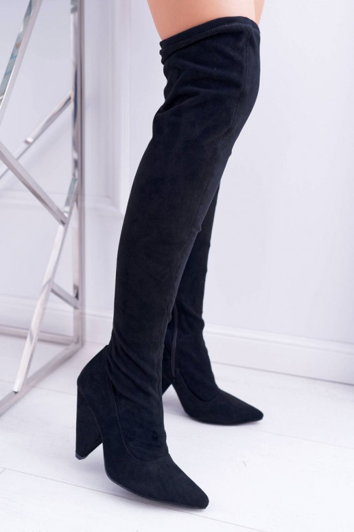 Women's Heeled Lu Boo Suede Black Tamaris Boots Women's Heeled Lu Boo Suede Black Tamaris Boots