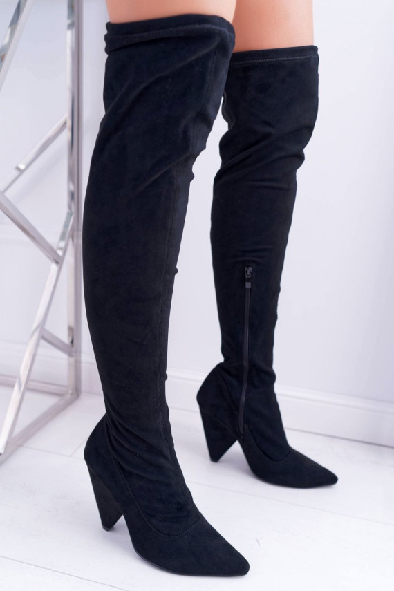 Women's Heeled Lu Boo Suede Black Tamaris Boots