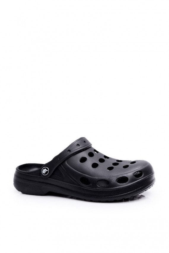 Women's Flip Flops Black Foam EVA Dots