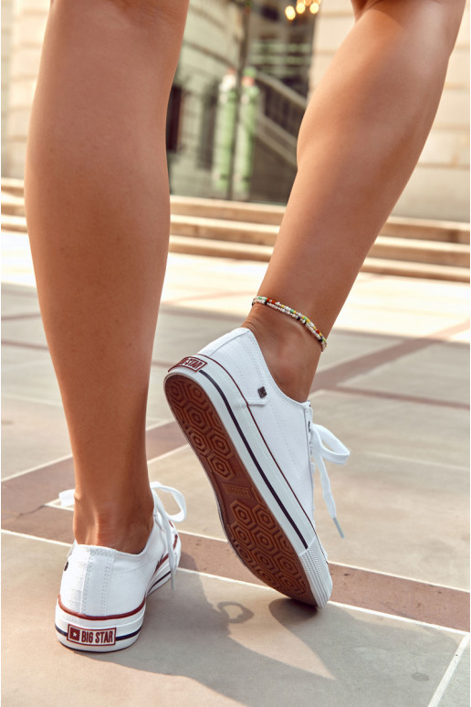 Women's Classic Low Sneakers Big Star DD274336 White