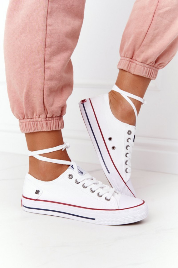 Women's Classic Low Sneakers Big Star DD274336 White