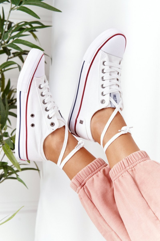 Women's Classic Low Sneakers Big Star DD274336 White