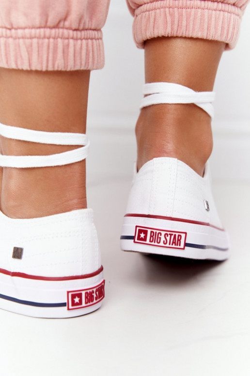 Women's Classic Low Sneakers Big Star DD274336 White