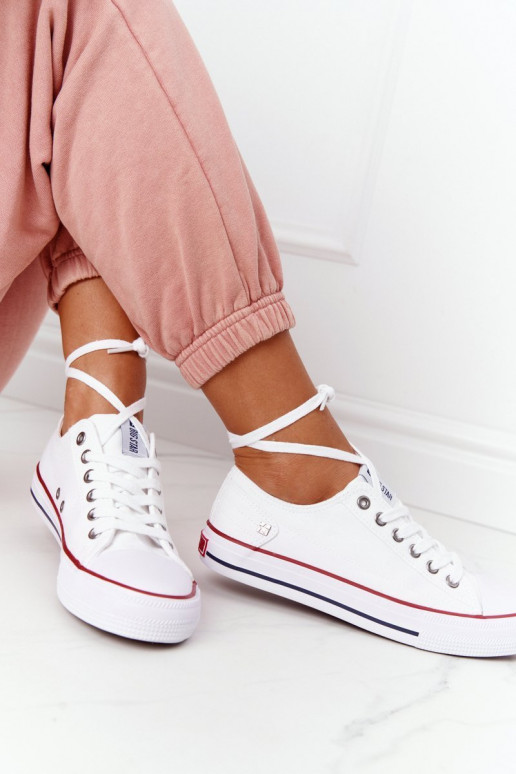 Women's Classic Low Sneakers Big Star DD274336 White