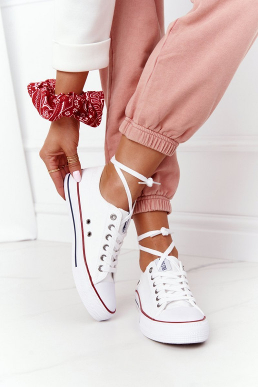 Women's Classic Low Sneakers Big Star DD274336 White