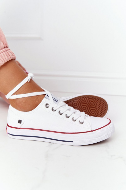 Women's Classic Low Sneakers Big Star DD274336 White