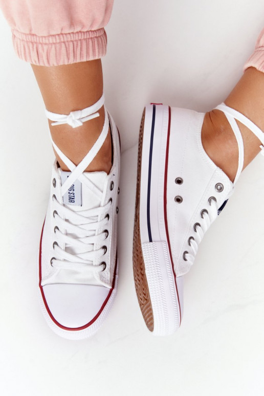 Women's Classic Low Sneakers Big Star DD274336 White