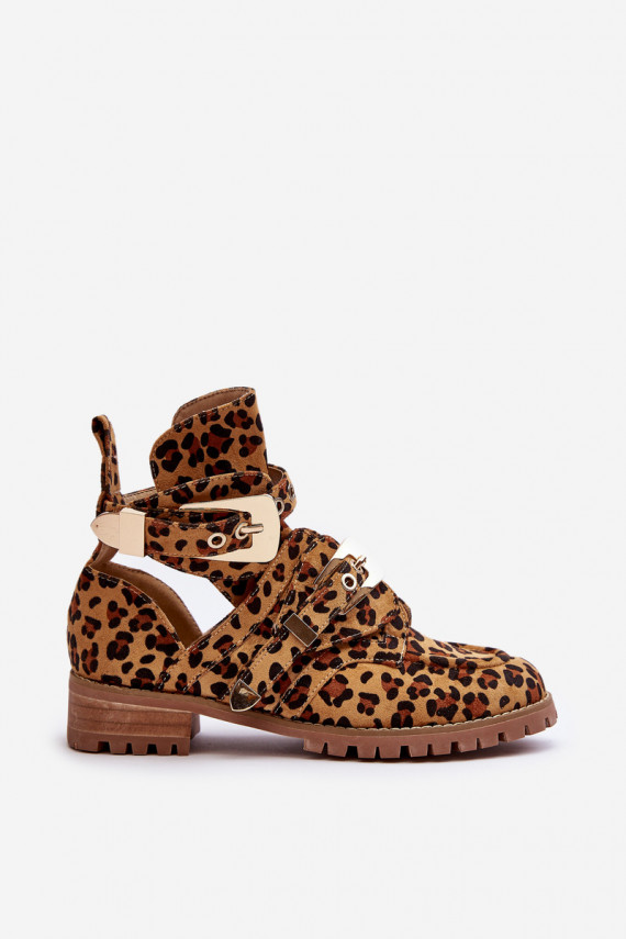Lu Boo Suede Boots With Cutouts Panther Rock Girl