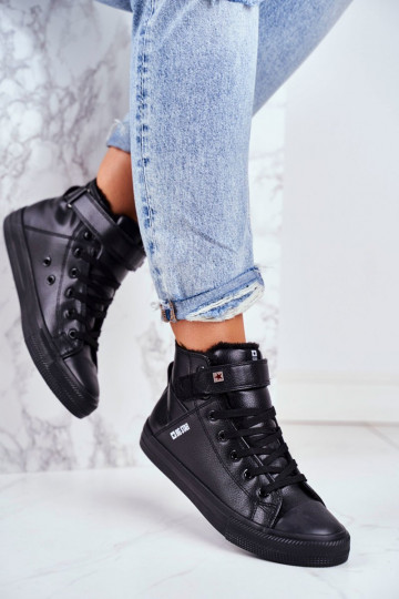 BIG STAR Leather Warmed Sneakers V274542FW Black 2