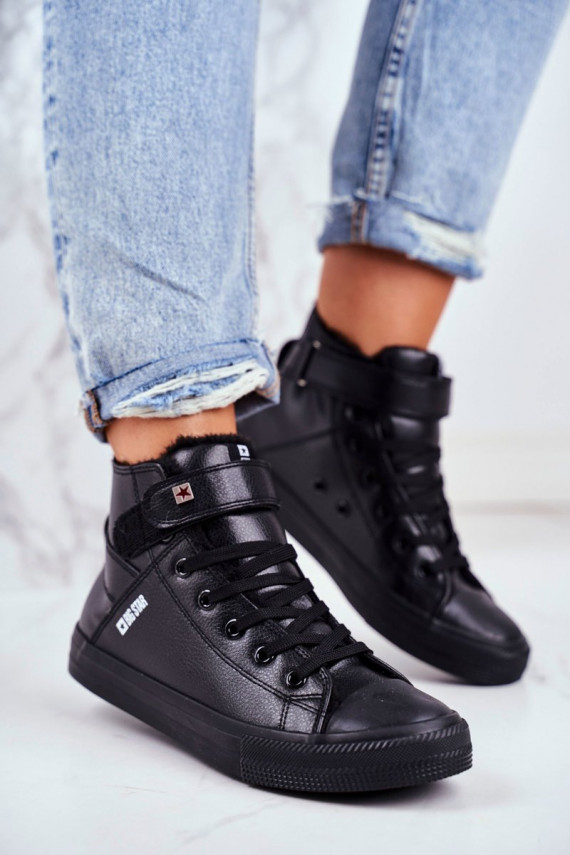 BIG STAR Leather Warmed Sneakers V274542FW Black