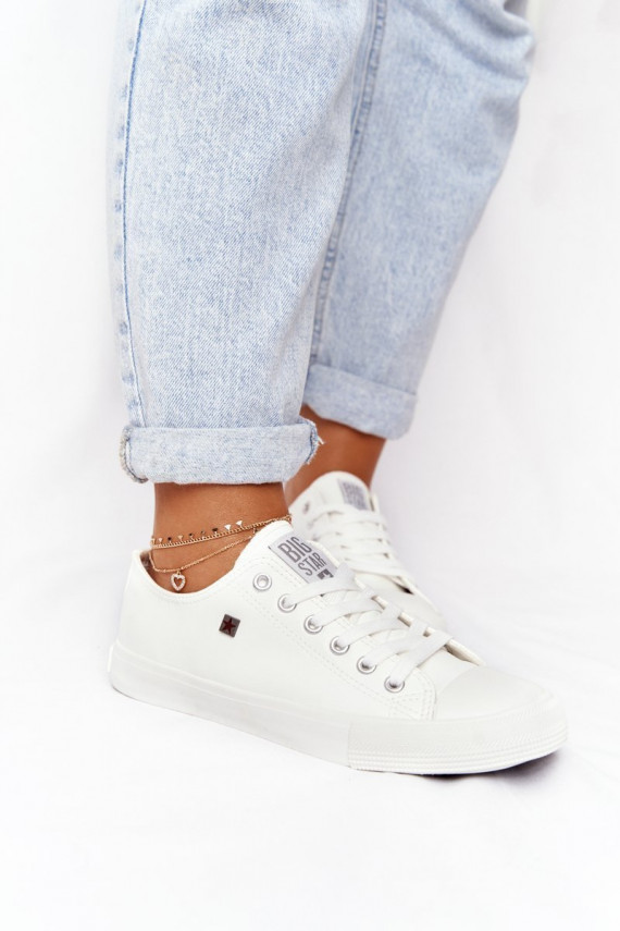 Women's Leather Sneakers Big Star White V274869