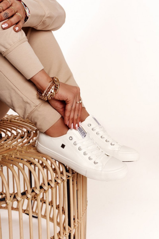 Women's Leather Sneakers Big Star White V274869