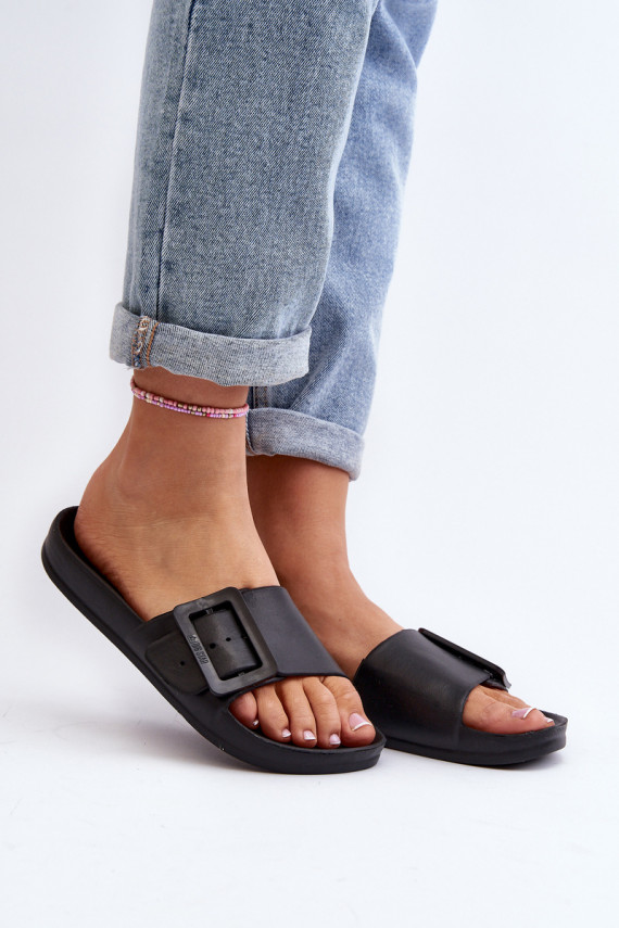 Women's Slides Big Star Black FF274A389