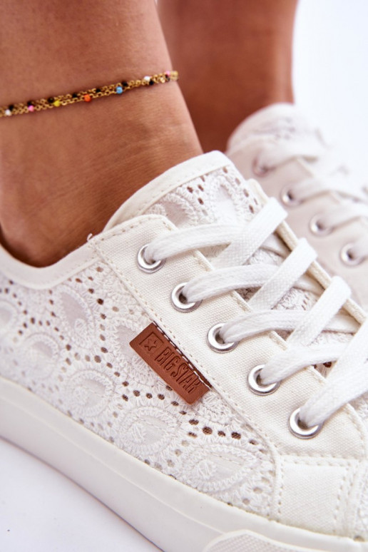 Women's Lace Sneakers BIG STAR W274925 White