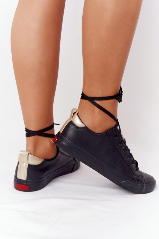 Women's Leather Sneakers CROSS JEANS HH2R4003C Black