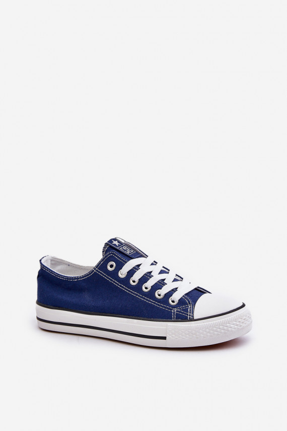 Women's Classic Sneakers Navy Blue Ecoma