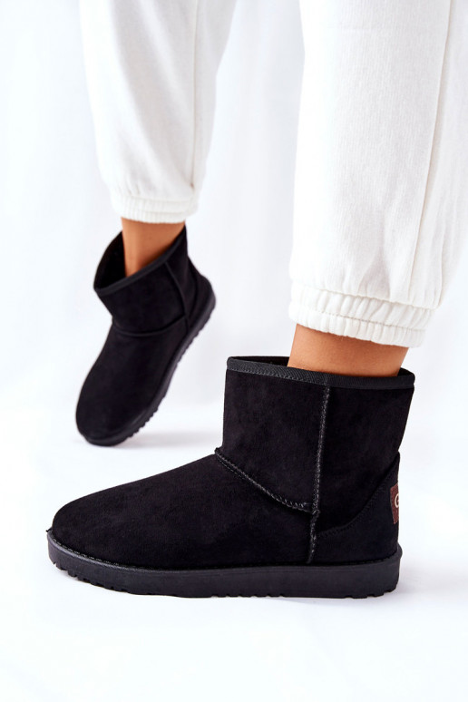Snow Boots Fleece-lined Black Vicandi