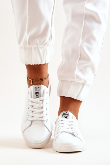 Leather Tennis Shoes Big Star JJ274311 White 2