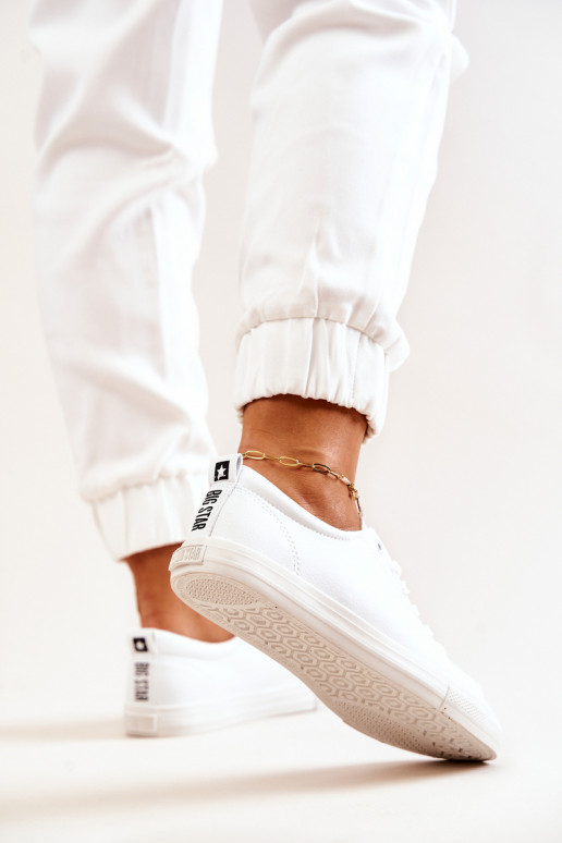 Leather Tennis Shoes Big Star JJ274311 White