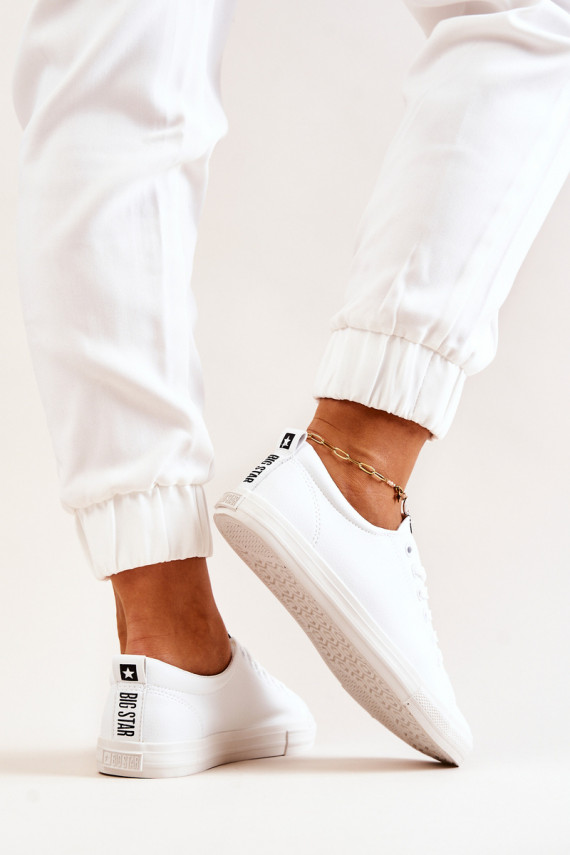 Leather Tennis Shoes Big Star JJ274311 White