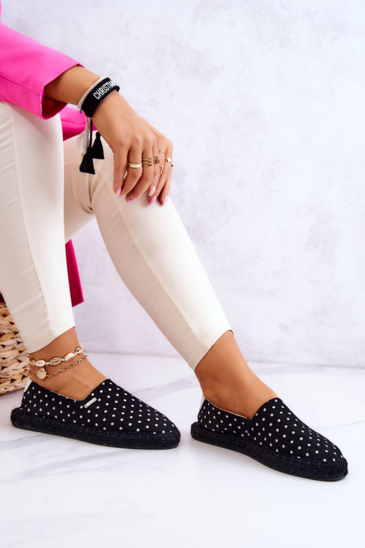 Women's Espadrilles With Polka Dots Big Star JJ274867 Black